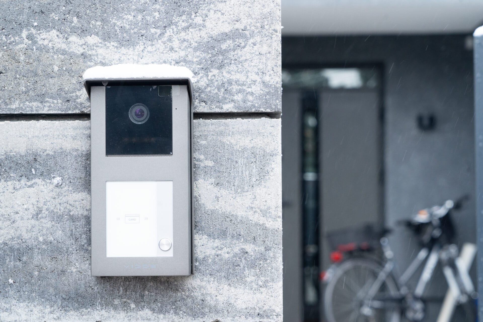 CCTV surveillance system with video doorbell for home security